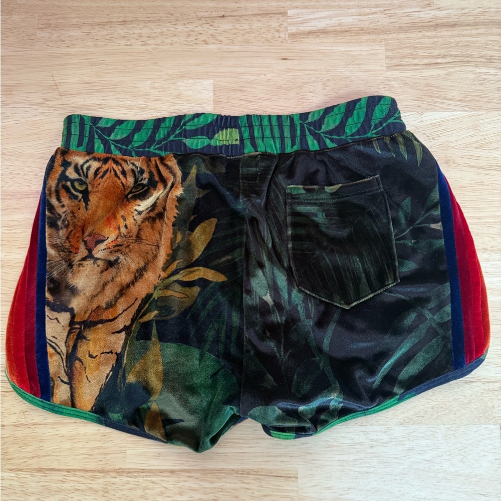Aviator Nation Multicolor Tiger Print Athletic Shorts - Picture 2 of 7